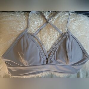 LULULEMON Dove Gray Women's Bralette Sz 6